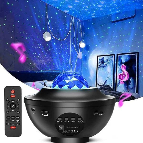 Galaxy Star Projector Lamp Led Universe (double Speaker)