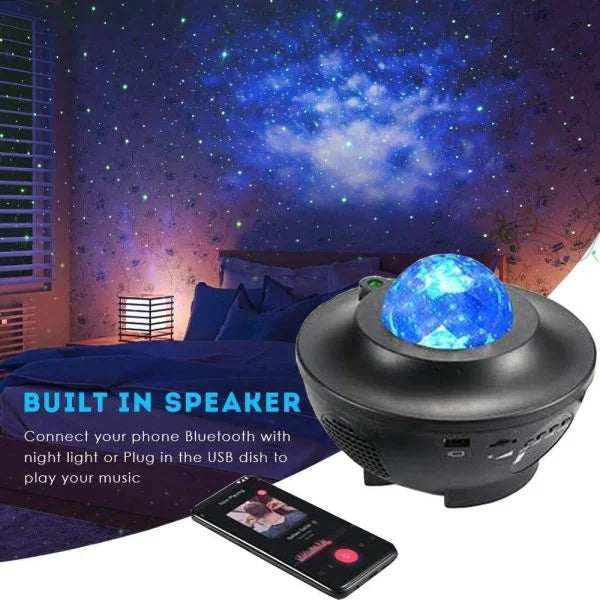 Galaxy Star Projector Lamp Led Universe (double Speaker)